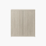 Stria Sideboard Cabinet with 2 Doors, Straight Edge