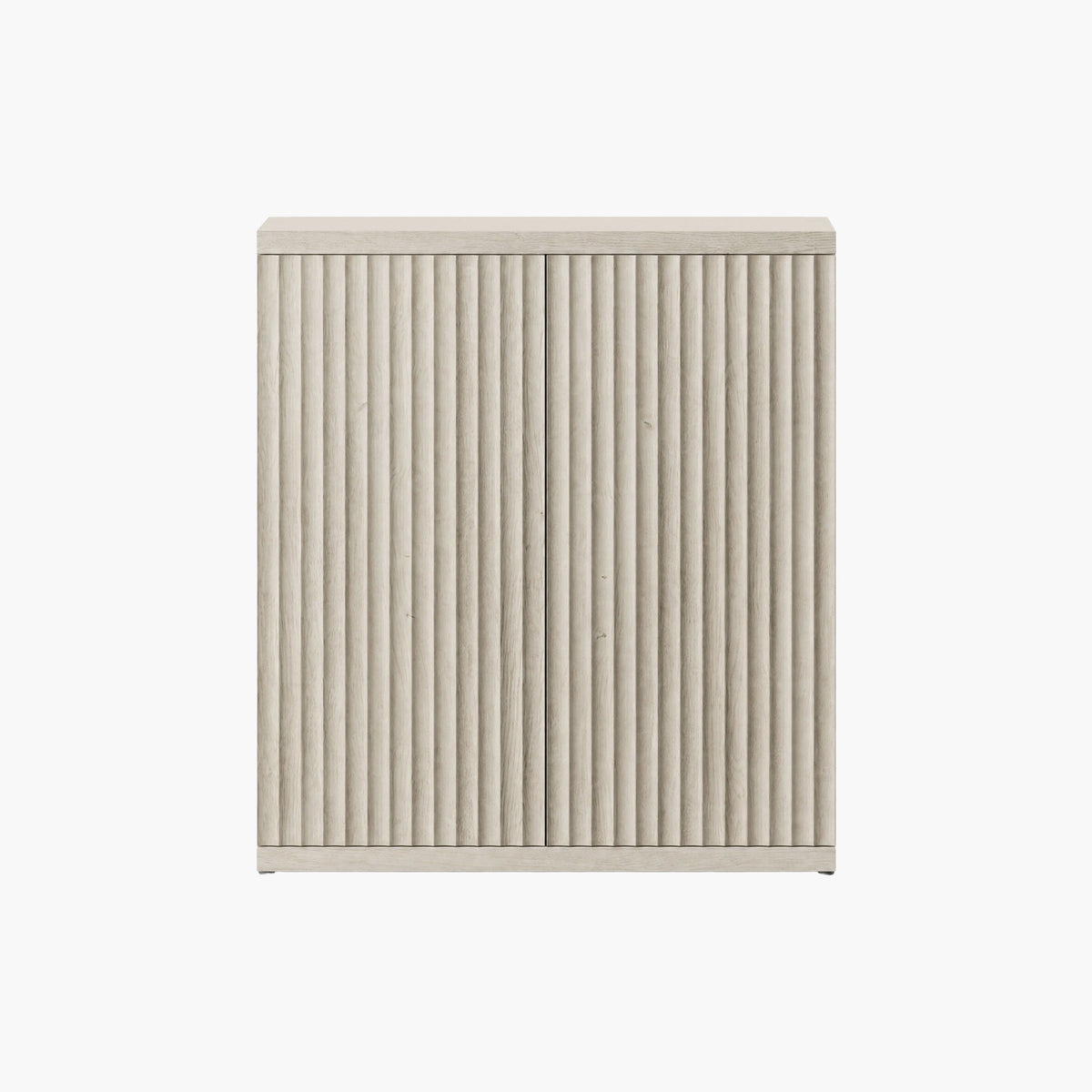 Stria Sideboard Cabinet with 2 Doors, Straight Edge