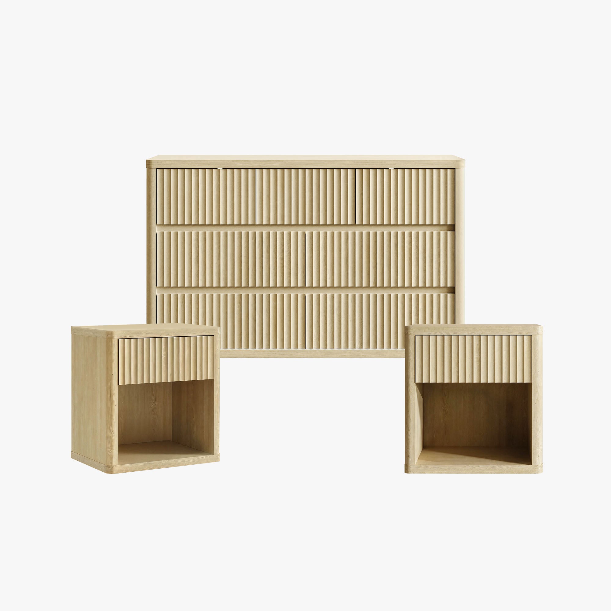 Cas 7-Drawer Dresser and Nightstands Bedroom Set