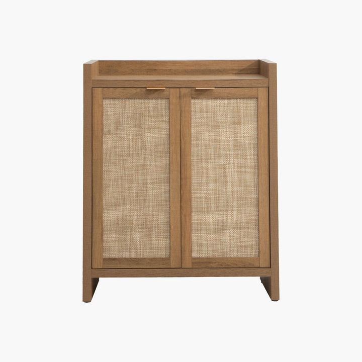 Savanna Rattan Shoe Cabinet, 2 Doors