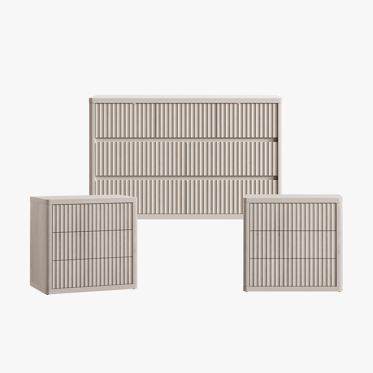 Cas 7-Drawer Dresser and Large-Size Nightstands Set