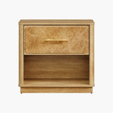 Burluxe Modern Nightstand with 1 Drawer, 24.8'' Wide