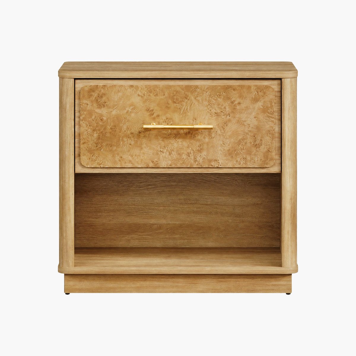 Burluxe 24.8'' Wide Night Table with Storage