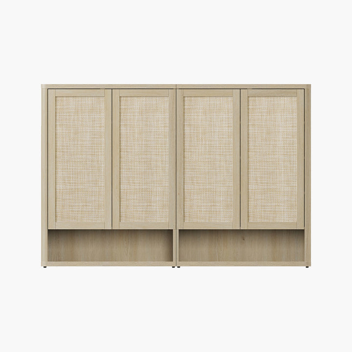 Zura Modular Rattan Shoe Cabinet, 50 Pairs