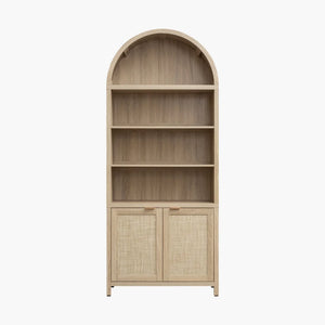 Savanna Arched Bookcase with Doors