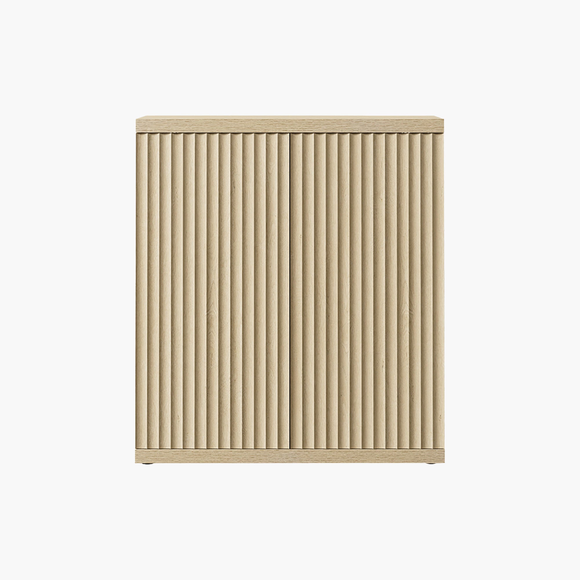 Stria Sideboard with 2 Doors, Fluted Style