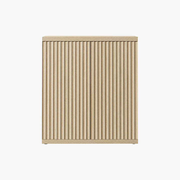 Stria Sideboard with 2 Doors, Fluted Style