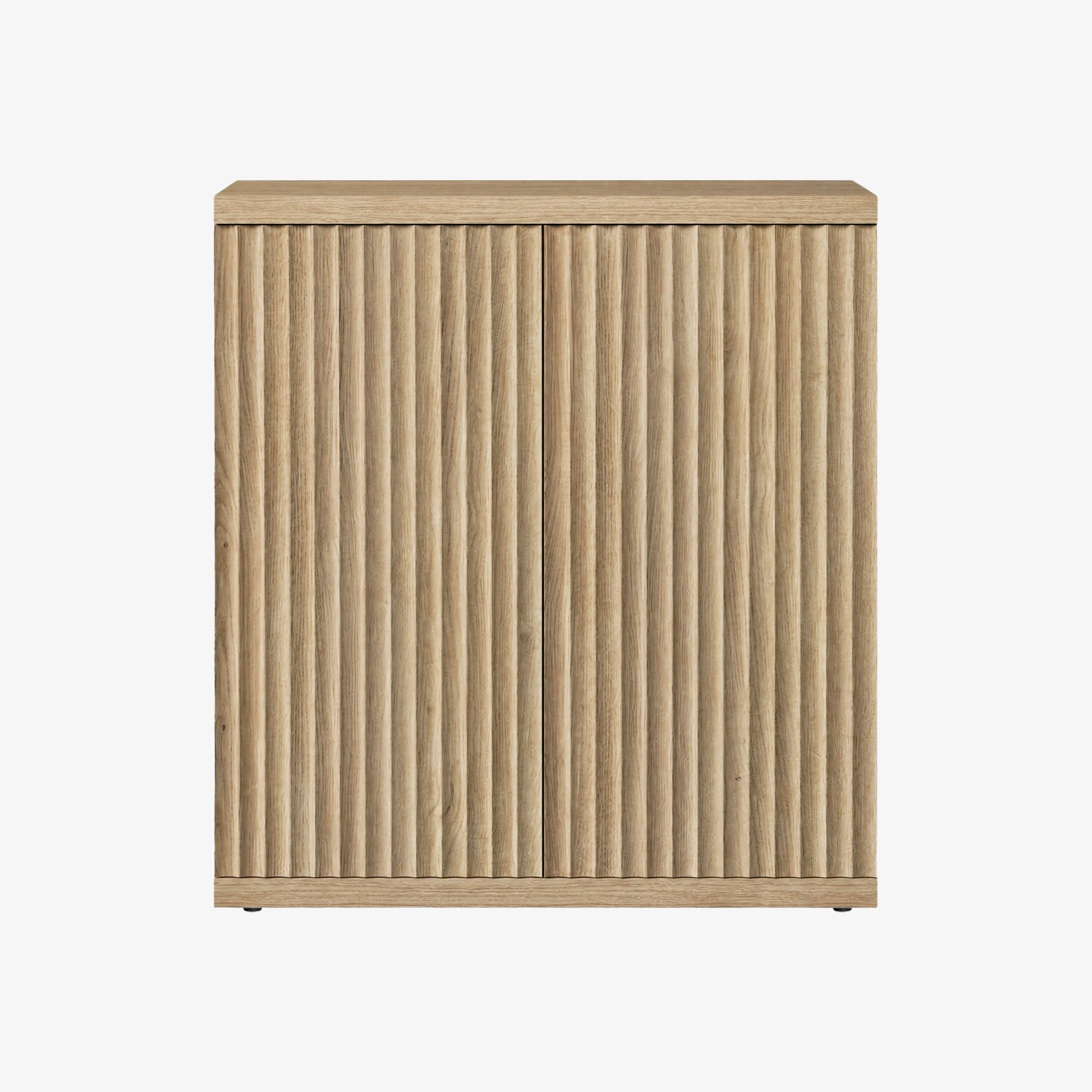 Stria Sideboard with 2 Doors, Fluted Style