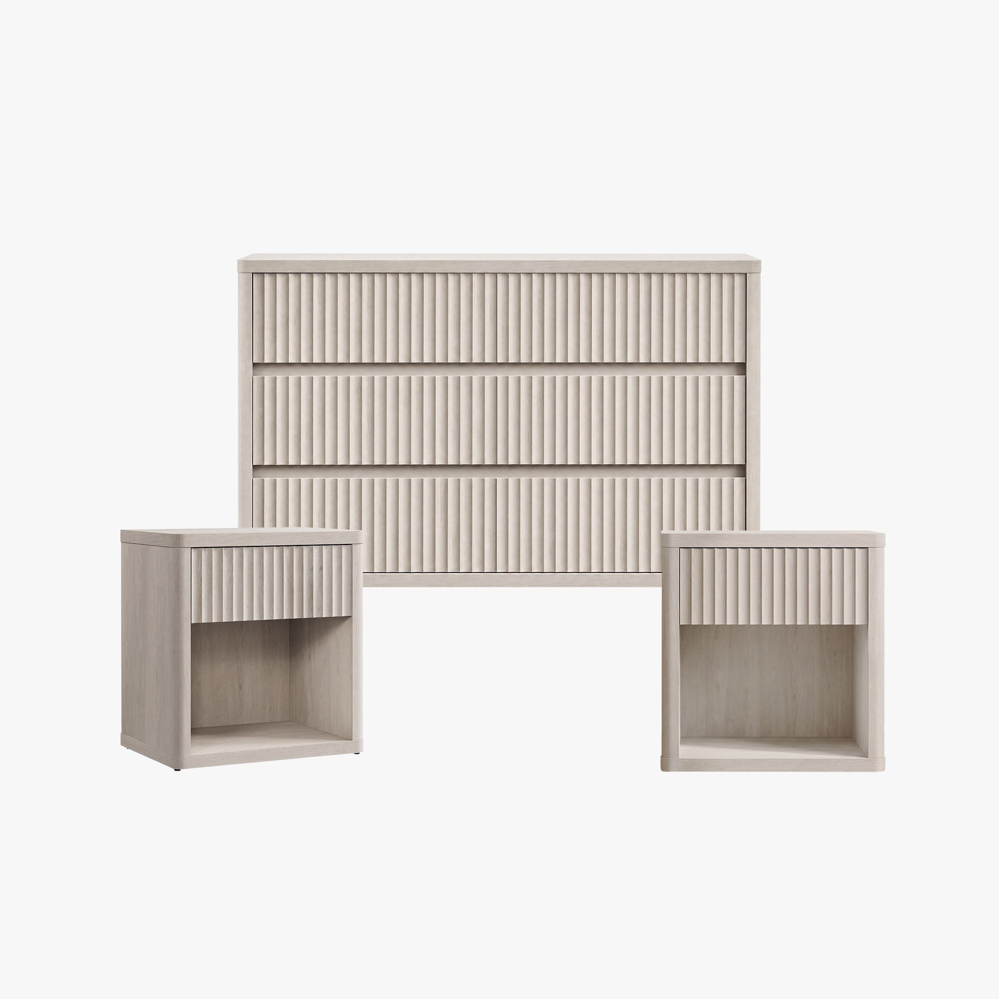 Cas Modern Dresser and Nightstands Set