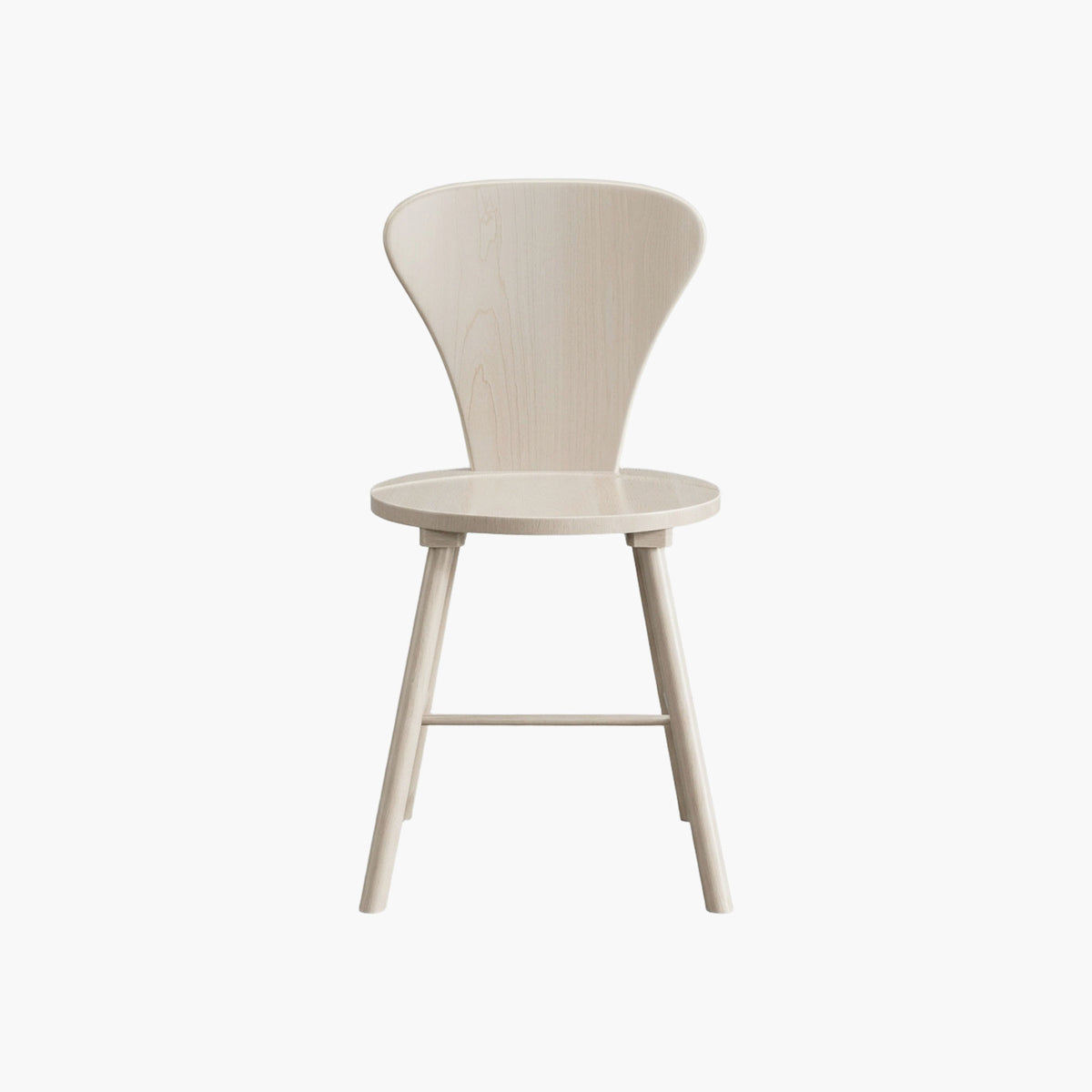Cas Round Dining Chairs Set of 2, Solid wood