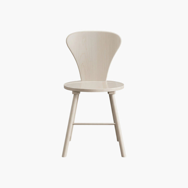 Cas Modern Solid-Wood Dining Chairs, Fluted Style