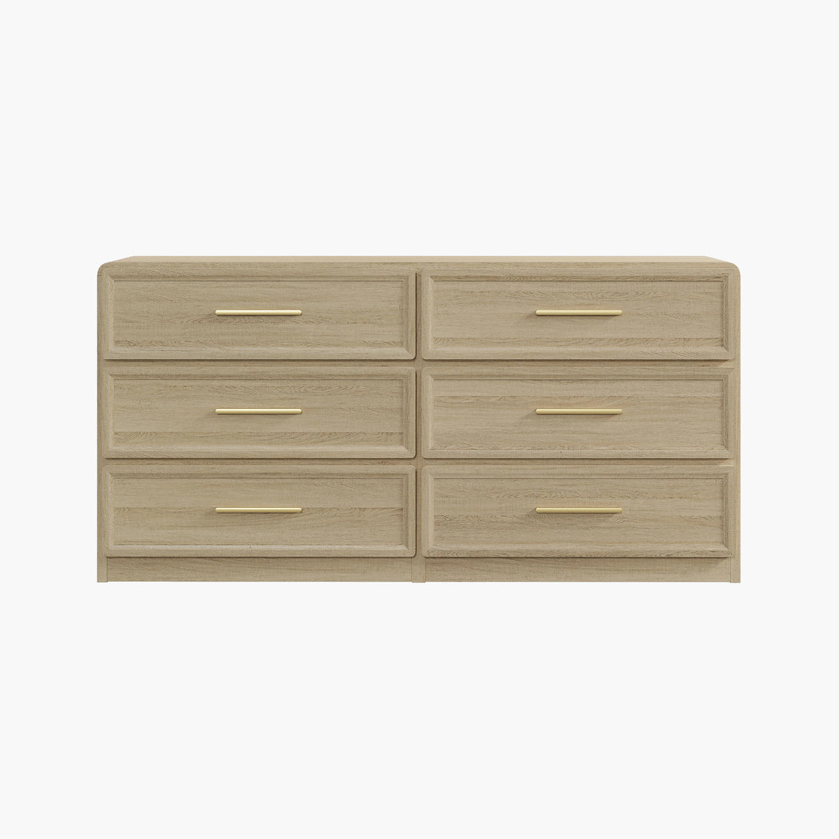 Crescent Modern Dresser for Bedroom Storage, 64'' Wide