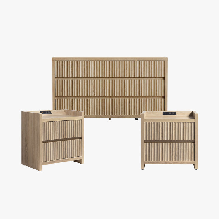 Prelude Modern Dresser and Nightstands Bedroom Sets