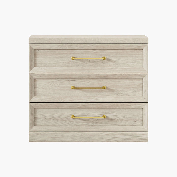 Helio 3-Drawer Nightstand, Bedroom Storage