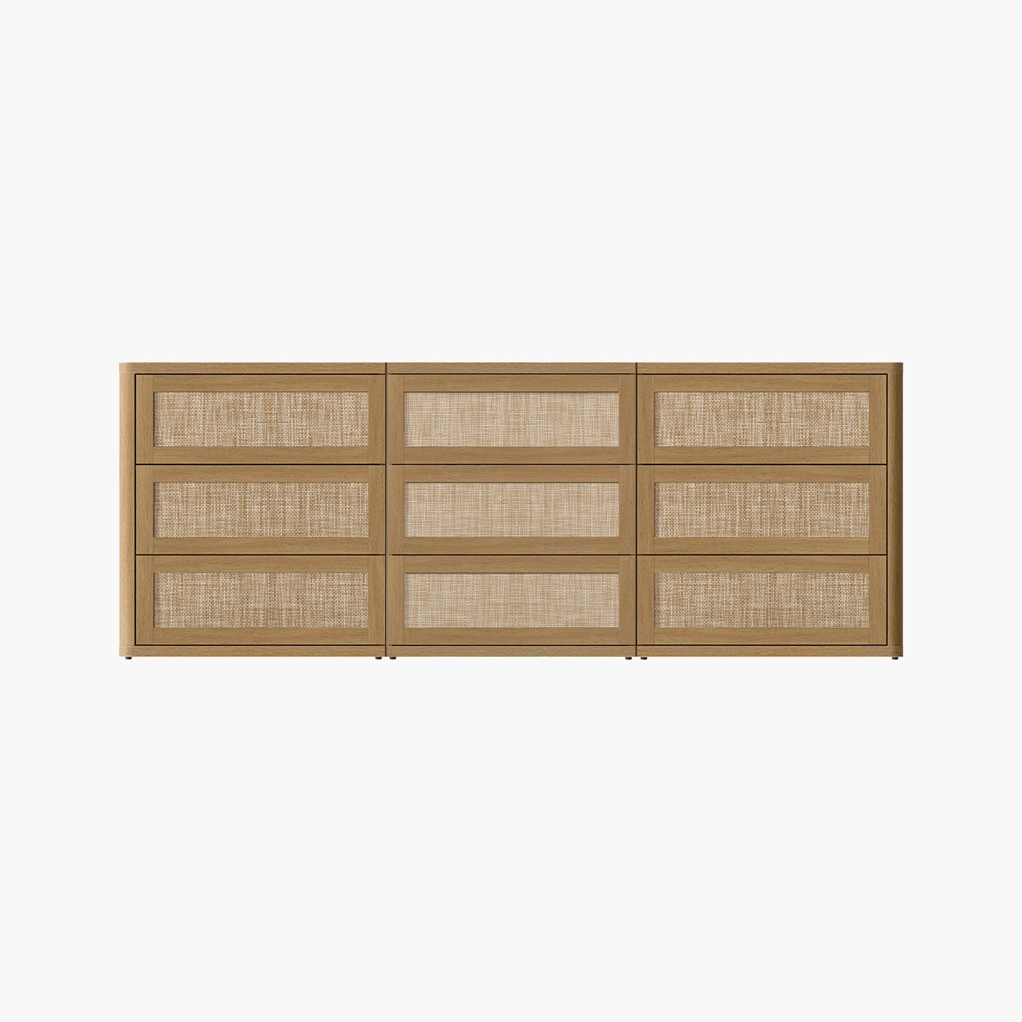 Zura Modular 9 Drawers Chest, Large Storage