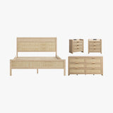 Savanna Bedroom Set with Bed Frame, Queen-Size