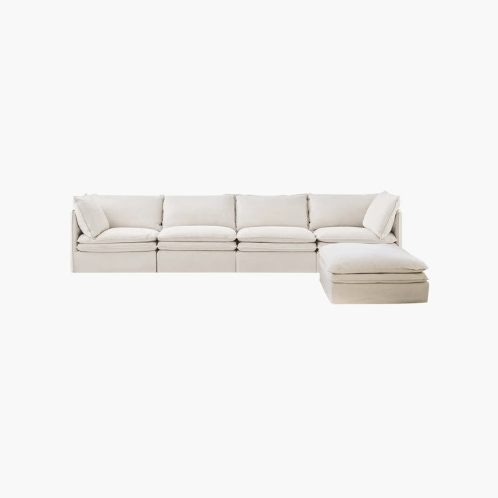 Eira Modular L-Shape Sofa, Deep Oversized Seat