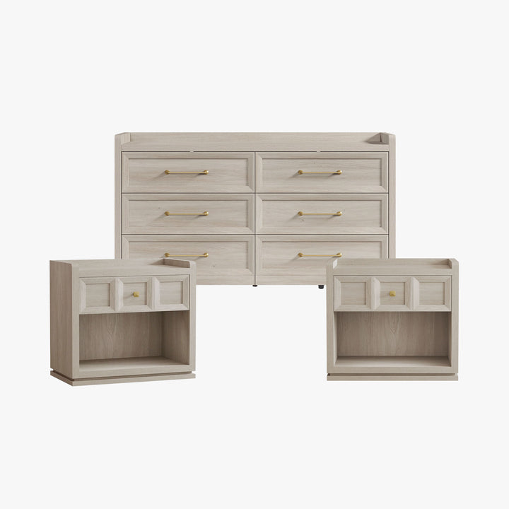 Helio 6 Drawers Dresser and Nightstand