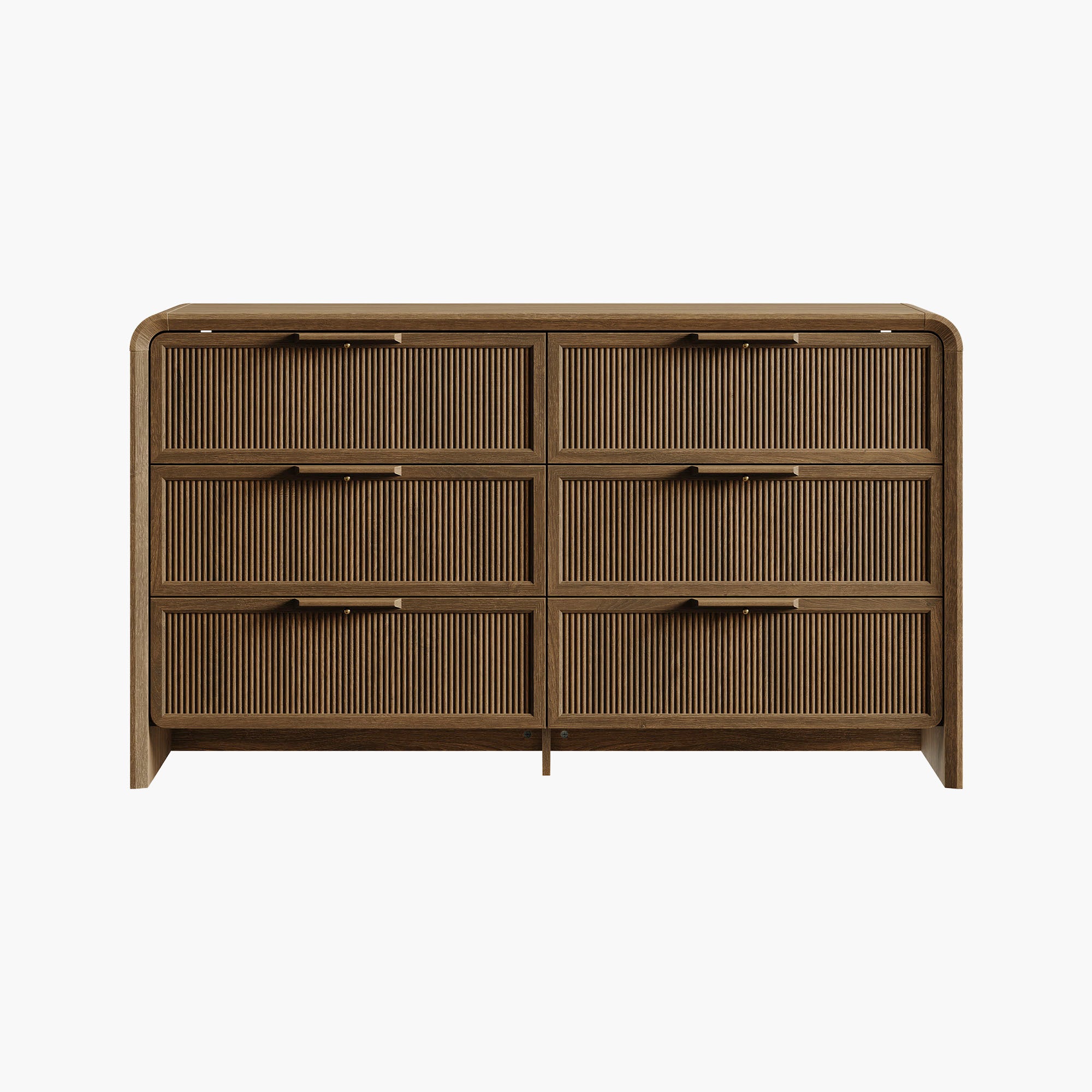 Alina 55'' Wide Bedroom Dresser with 6 Drawers