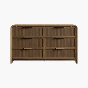 Alina 55'' Wide Bedroom Dresser with 6 Drawers