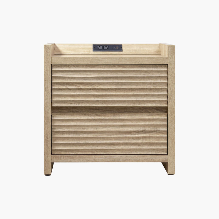Prelude 2-Drawer Nightstand, Charging Station