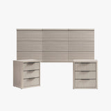 Stria 9-Drawer Dresser and Cas 3-Drawer Nightstand Set