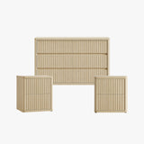 Cas 6 Drawers Dresser and 2 Drawers Nightstands Set