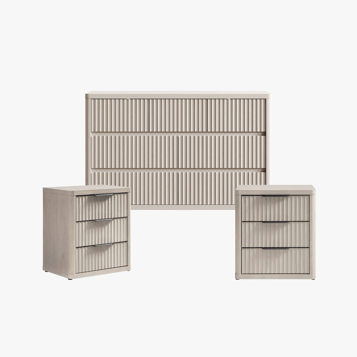 Cas 7-Drawer Dresser and 3-Drawer Nightstands Set
