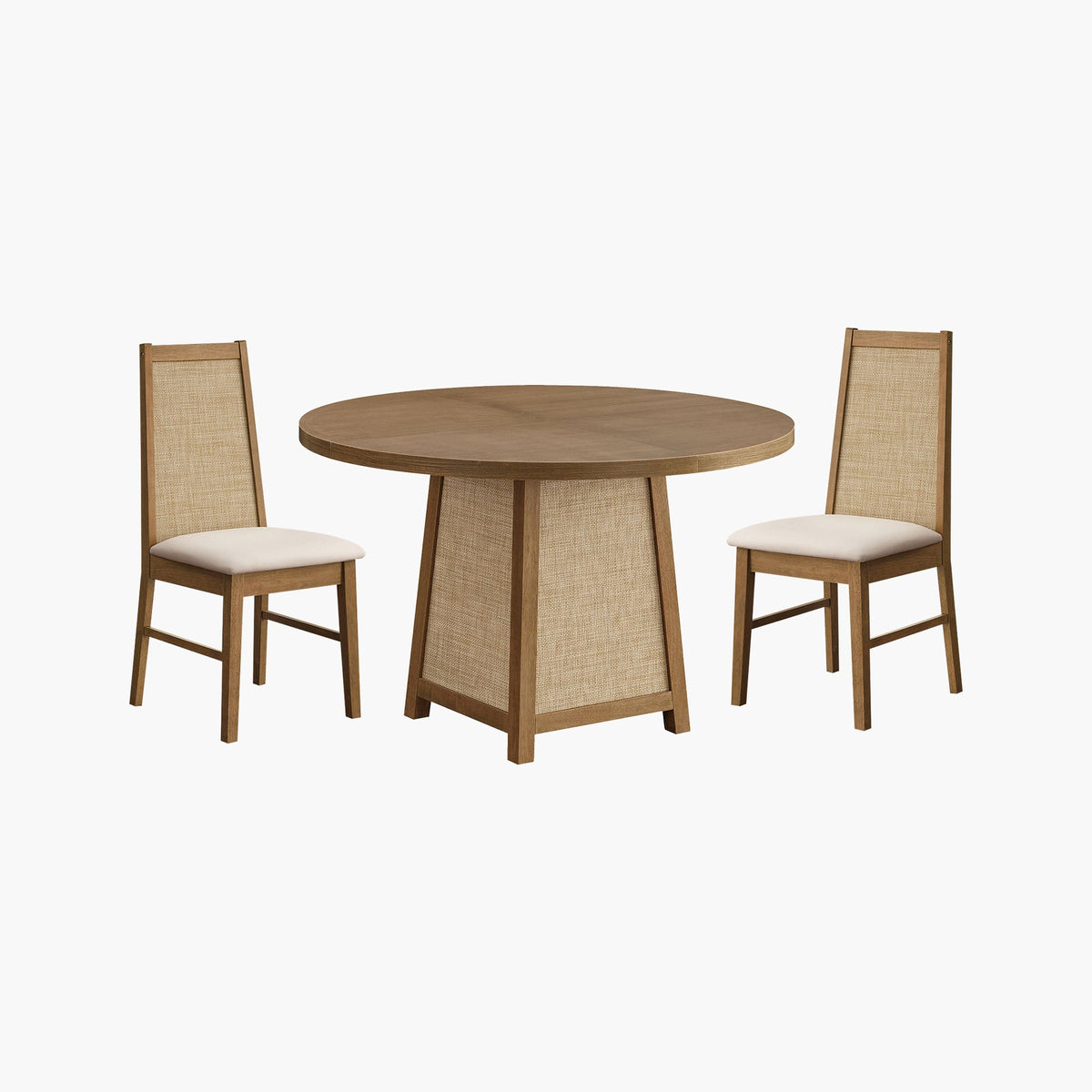Savanna Dining Table and Chair Set for 2 to 6, Set of 4