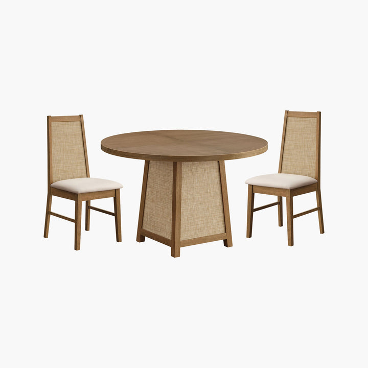 Savanna Dining Table and Chair Set for 2 to 6, Set of 4