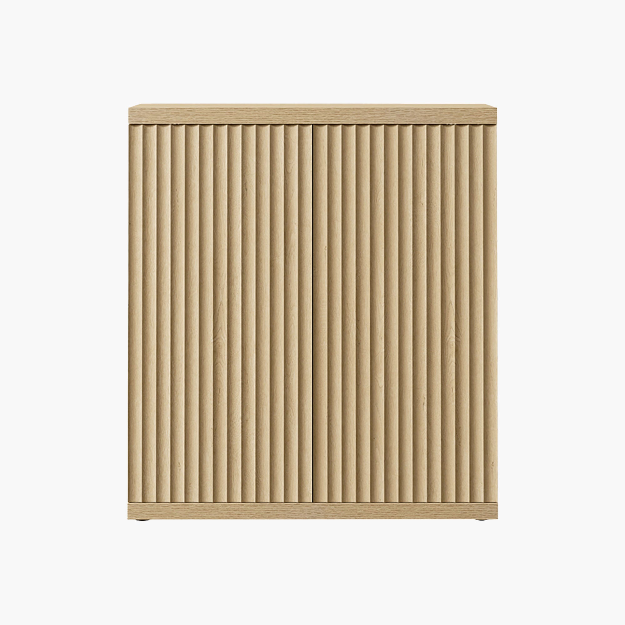 Stria Sideboard with 2 Doors, Fluted Style