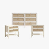 Terra 6 Drawers Dresser Set with Storage Cabinet