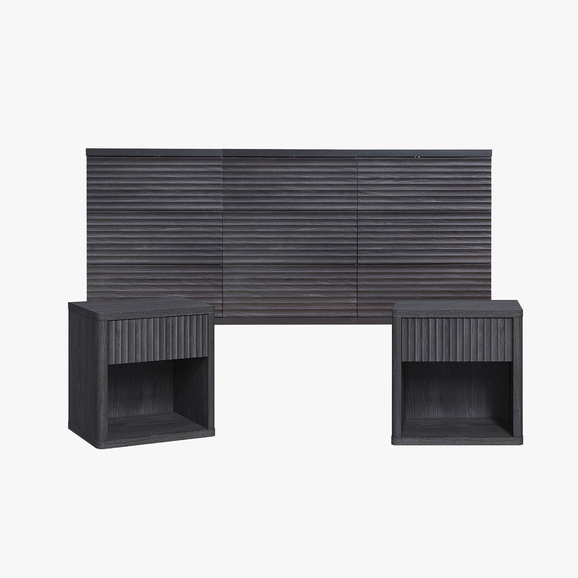 Stria Dresser and Night Tables Set