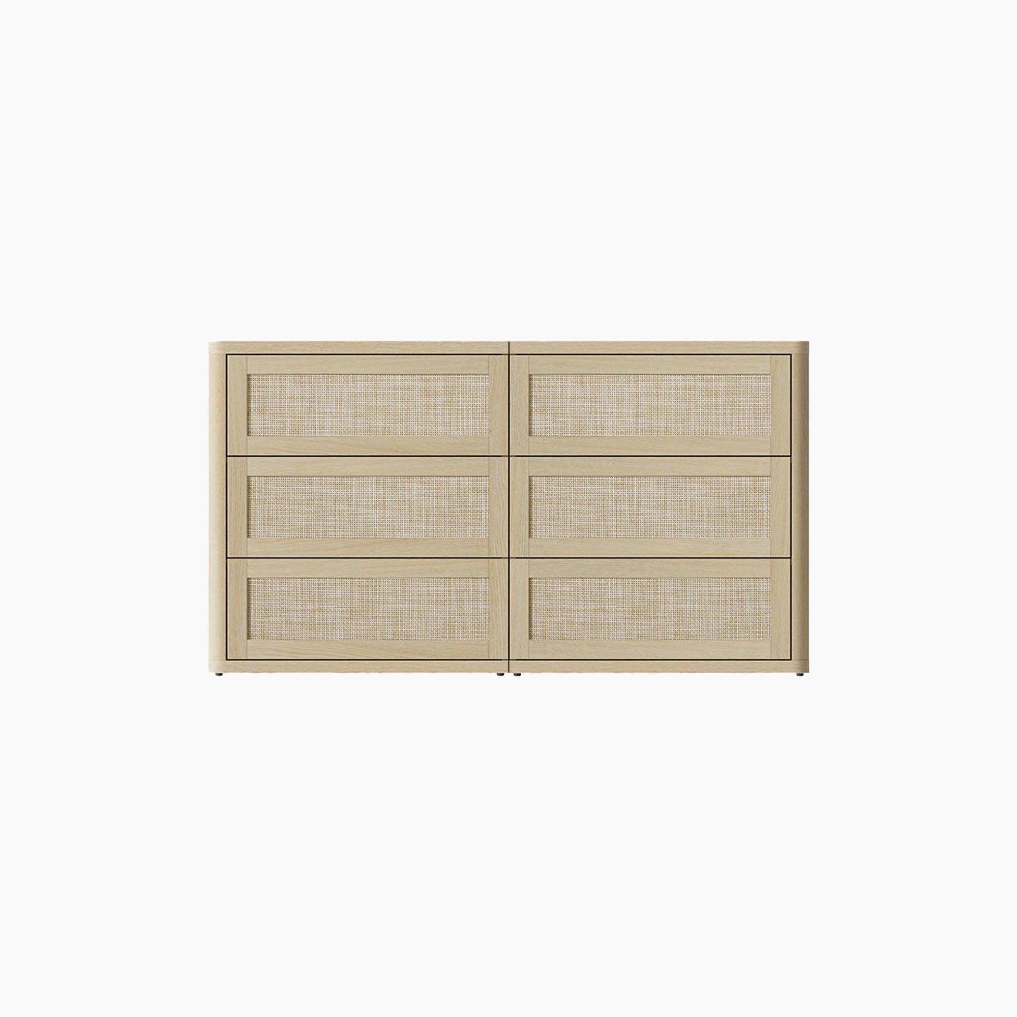 Zura 6 Drawers Dresser, Modular Design
