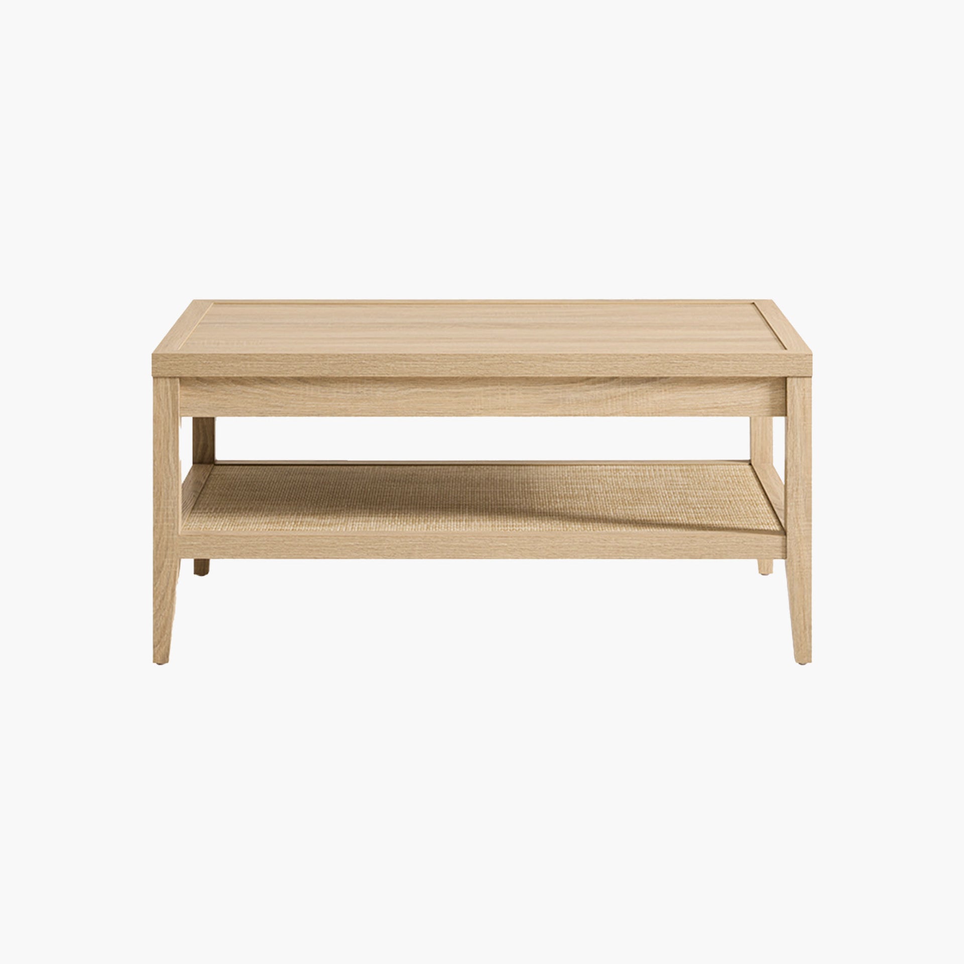 Savanna Rectangular Coffee Table, Space-Saving - Reclaimed Light Oak / 1 Piece