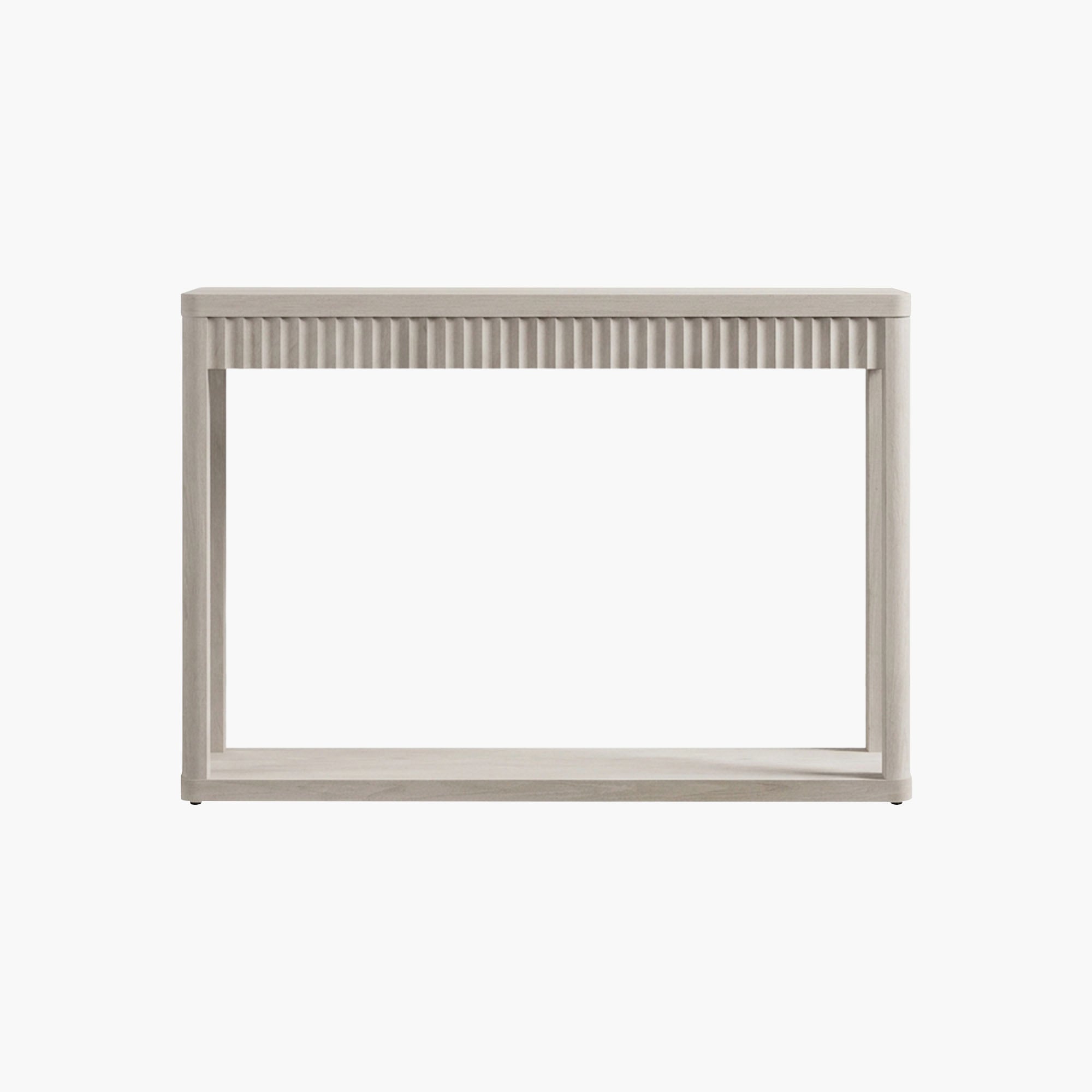 Cas Fluted 2-Tier Console Table, 47.3-Inch Wide