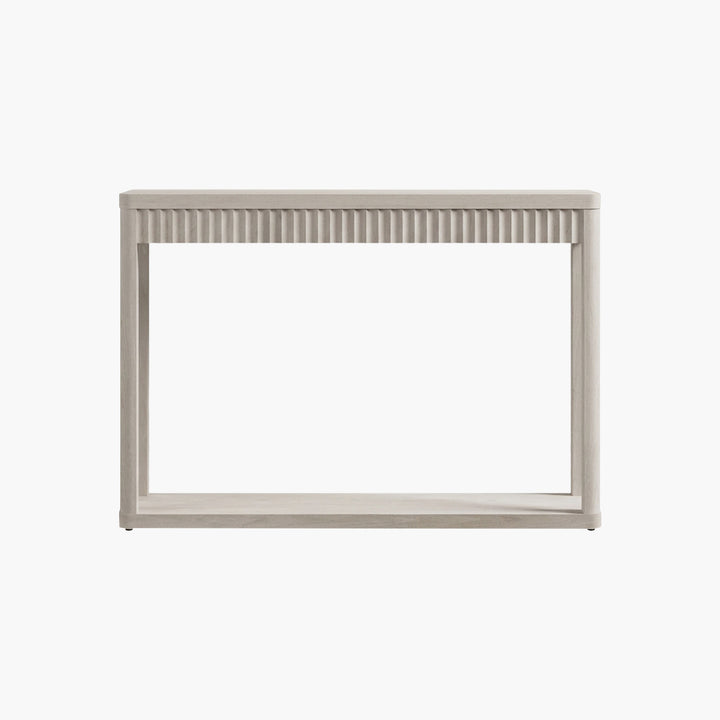 Cas Fluted 2-Tier Console Table, 47.3-Inch Wide