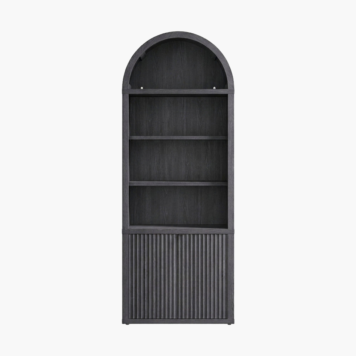 Cas Arched Bookcase with 2 Doors, 82 Inches Tall