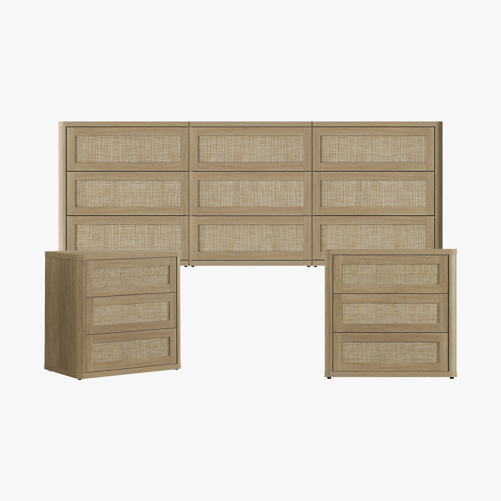 Zura 9 Drawers Dresser Sets