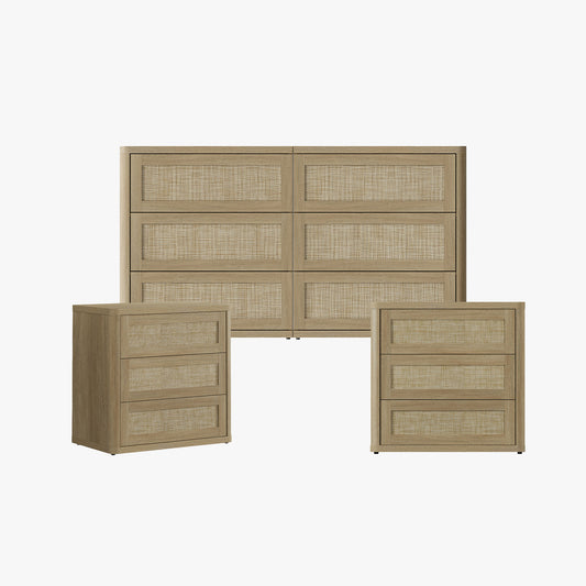 Zura Modular Dresser and Nightstands Set