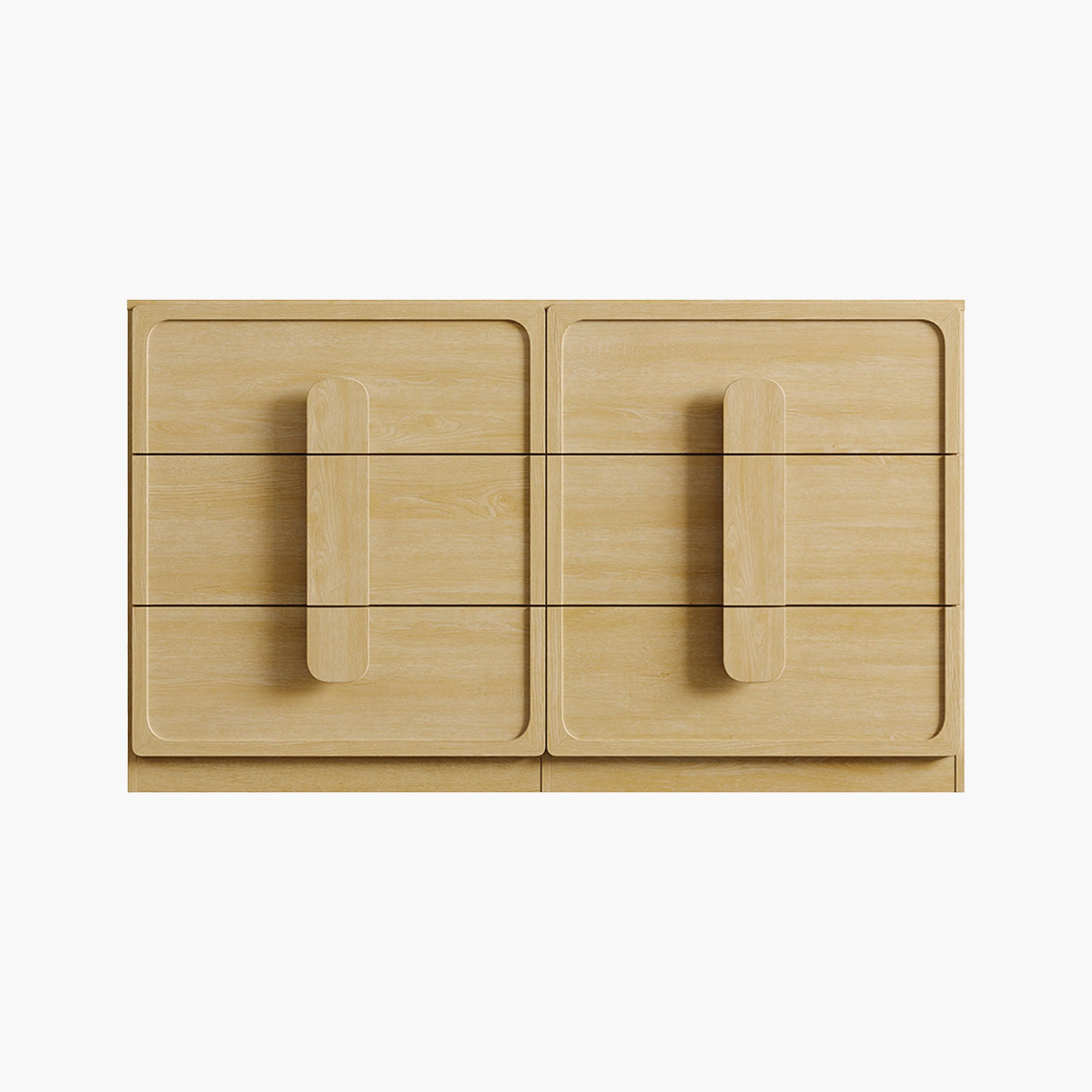 Arcus Bedroom Dresser with 6 Drawers, 53.5Inch Wide