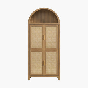 Savanna 72.8Inch-Tall Pantry Cabinet, Arched Design