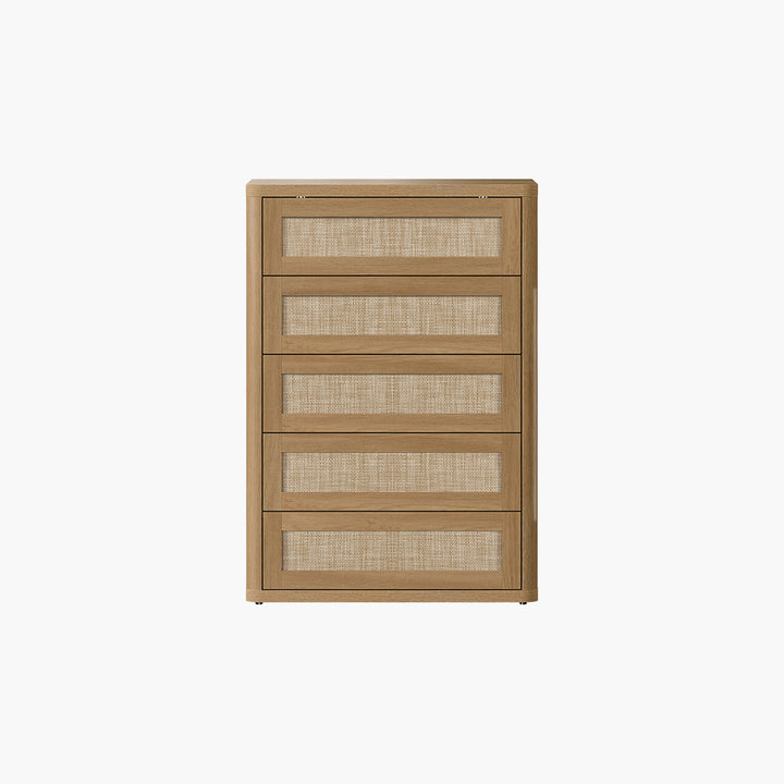 Zura Rattan Dresser, 5 Drawers