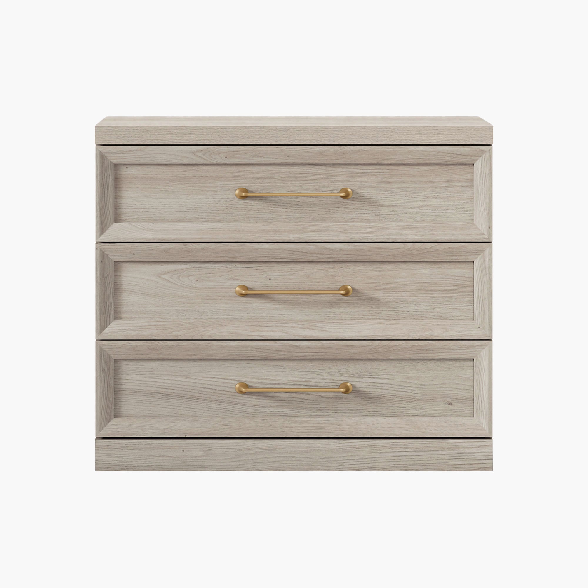 Helio 3-Drawer Nightstand, Bedroom Storage