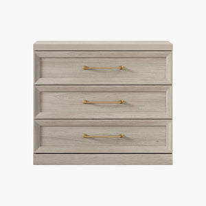 Helio Modern Nightstand with 3 Drawers, 30'' Wide