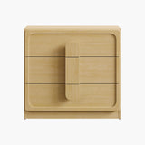 Arcus Nightstand with 3 Drawers, Arched Handles