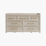 Helio White Drawer Dresser 56.5 Inches Wide