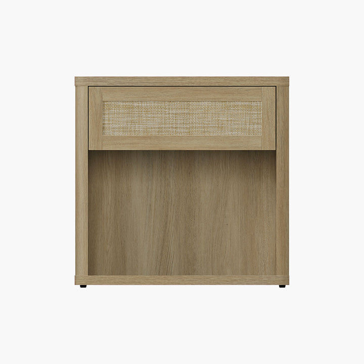 Zura Rattan Nightstand with Drawer