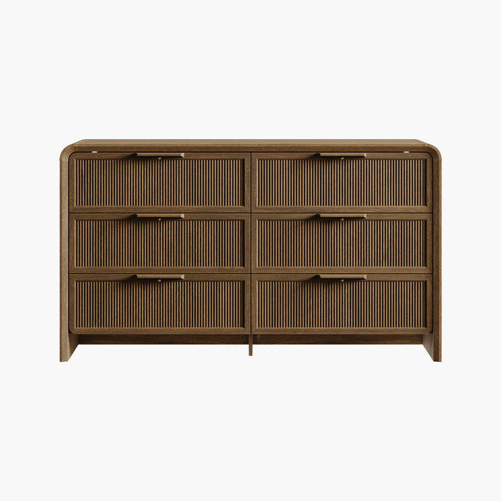 Alina 55'' Wide Bedroom Dresser with 6 Drawers, Set of 2