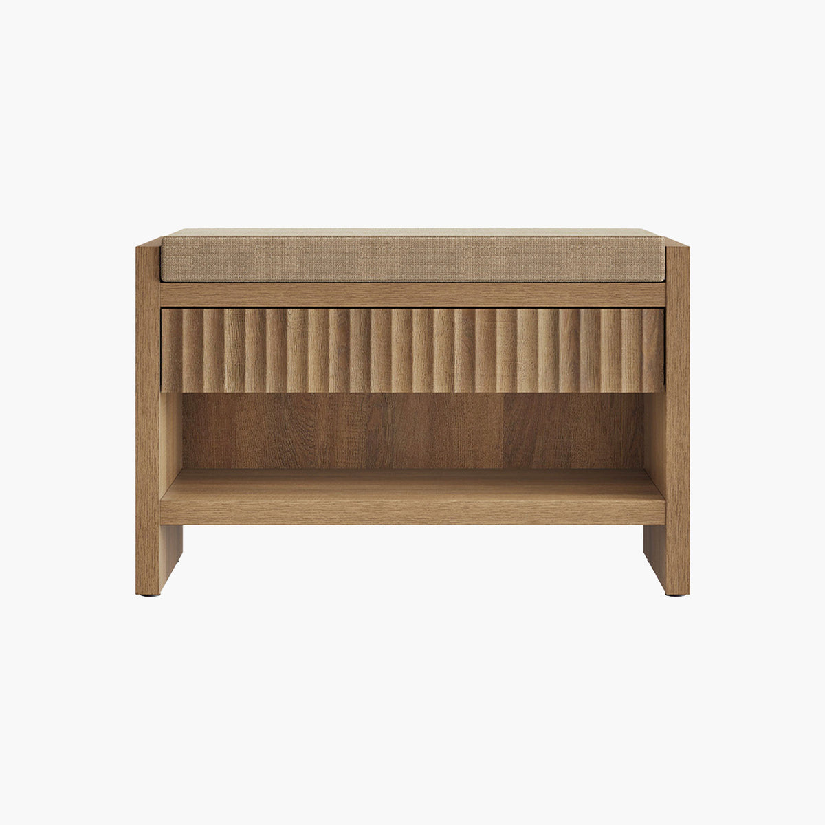 Prelude Upholstered Shoe Storage Bench for Entryway